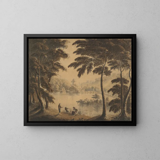 View of Stourhead - Sir Richard Hoare — framed artwork on a wall