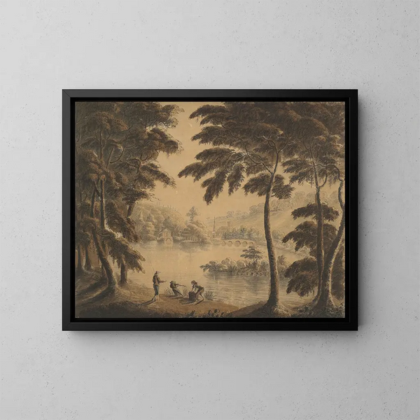 View of Stourhead - Sir Richard Hoare — framed artwork on a wall