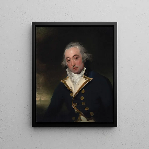 Admiral John Markham - Sir Thomas Lawrence — framed artwork on a wall
