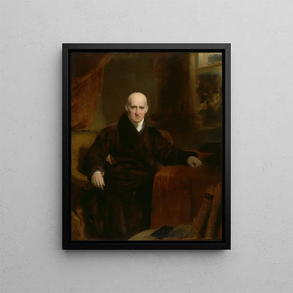 Benjamin West P.R.A. Painting - Sir Thomas Lawrence — framed artwork on a wall