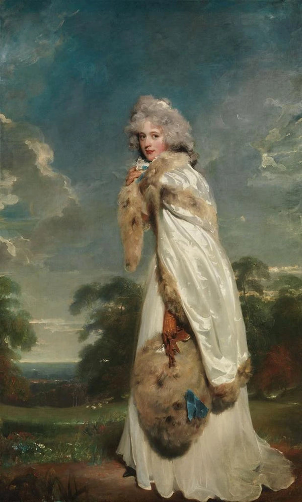 Elizabeth Farren née vers 1759 morte en 1829 plus tard comtesse de Derby - Sir Thomas Lawrence — framed artwork on a wall