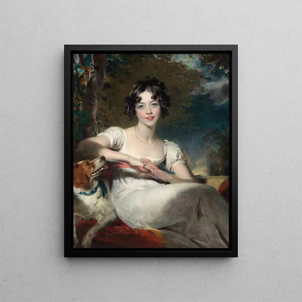 Lady Maria Conyngham - Sir Thomas Lawrence — framed artwork on a wall