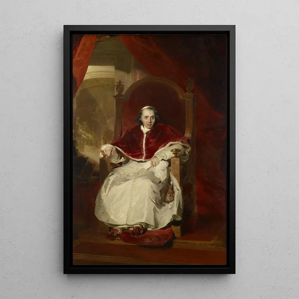 Pope Pius VII - Sir Thomas Lawrence — framed artwork on a wall