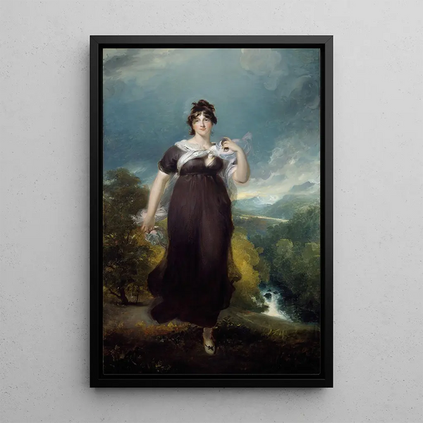 Portrait of Elizabeth Marquise Conyngham - Sir Thomas Lawrence — framed artwork on a wall