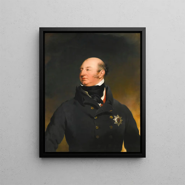 Portrait of H.R.H. Prince Frederick-Augustus, Duke of York - Sir Thomas Lawrence — framed artwork on a wall