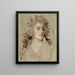 Portrait en buste d'une dame - Sir Thomas Lawrence — framed artwork on a wall