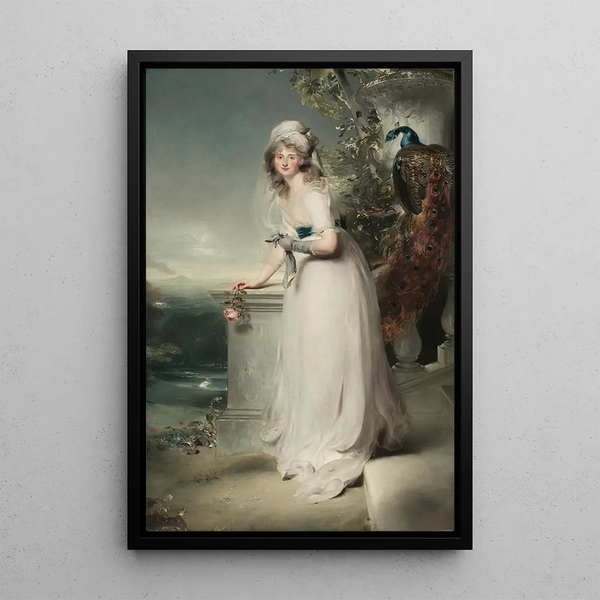 Portrait of Catherine Grey Lady Manners - Sir Thomas Lawrence — framed artwork on a wall