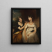 Portrait of Charlotte and Sarah Carteret Hardy - Sir Thomas Lawrence — framed artwork on a wall