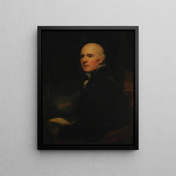 Portrait of Joseph Farington R.A. - Sir Thomas Lawrence — framed artwork on a wall