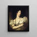 Portrait of Miss Caroline Fry - Sir Thomas Lawrence — framed artwork on a wall