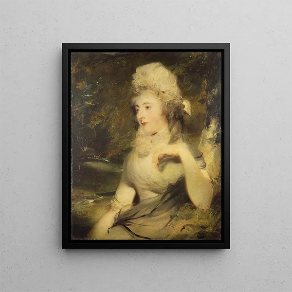 Portrait of a Lady - Sir Thomas Lawrence — framed artwork on a wall