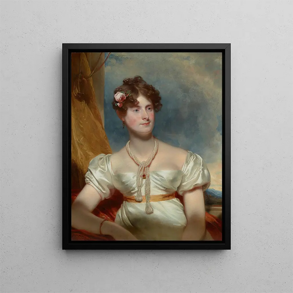 Portrait of a Lady (Case Conflict) - Sir Thomas Lawrence — framed artwork on a wall