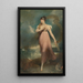 Portrait of a woman in Miranda said to be Miss Gibbon - Sir Thomas Lawrence — framed artwork on a wall
