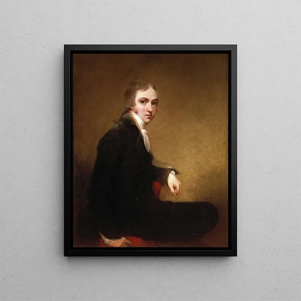 Self-portrait - Sir Thomas Lawrence — framed artwork on a wall