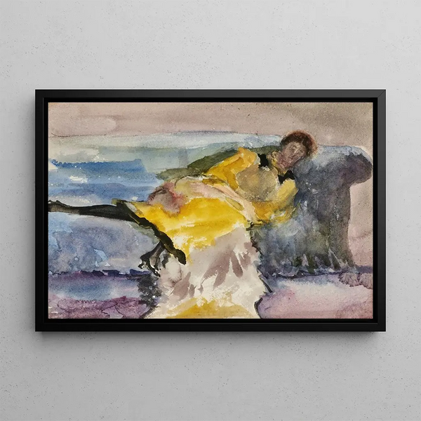 Portrait of Lady Sybil Eden - Sir William Eden — framed artwork on a wall