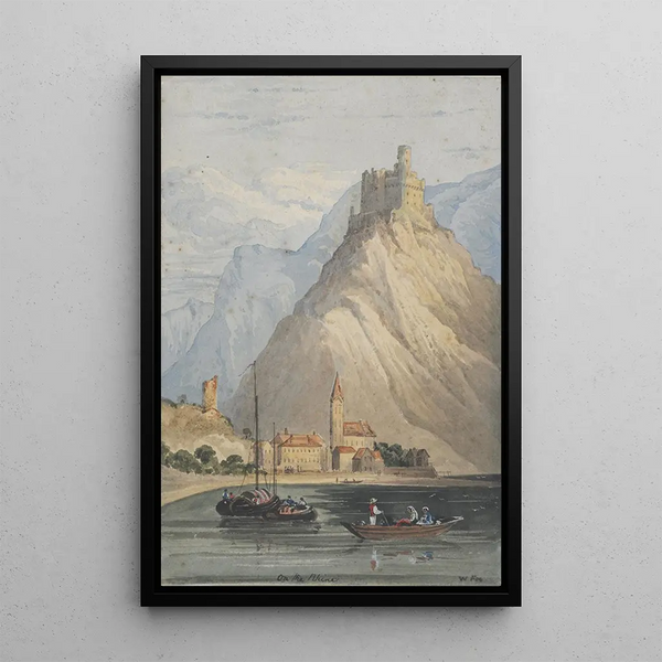 On the Rhine - Sir William Fox — framed artwork on a wall