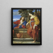 The Christ with the Samaritan at the well - Sisto Badalocchio — framed artwork on a wall