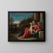 Dream of the Flight into Egypt - Sisto Badalocchio — framed artwork on a wall