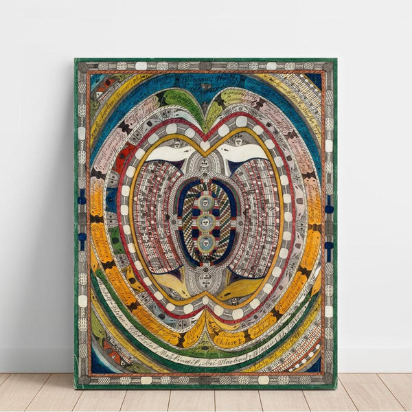 Reproduction of the painting Skt. Adolf Riesen Esskurial, Reykiawik - Adolf Wölfli