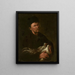 L'homme aux deux oiseaux - Slikar Almanach — framed artwork on a wall