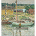 Reproduction of the painting of Sloop à huîtres, Cos Cob - Childe Hassam