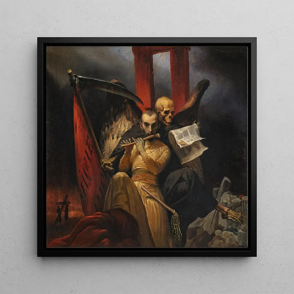 Socialisme et choléra - Horace Vernet — framed artwork on a wall