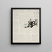 A copy of the pattern of a Ukrainian kilim - Sofija Paraszczuk — framed artwork on a wall