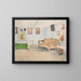 Interior painting of the room - Sofija Paraszczuk — framed artwork on a wall