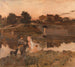 Evening in Auvers - Jean Charles Cazin — artwork view