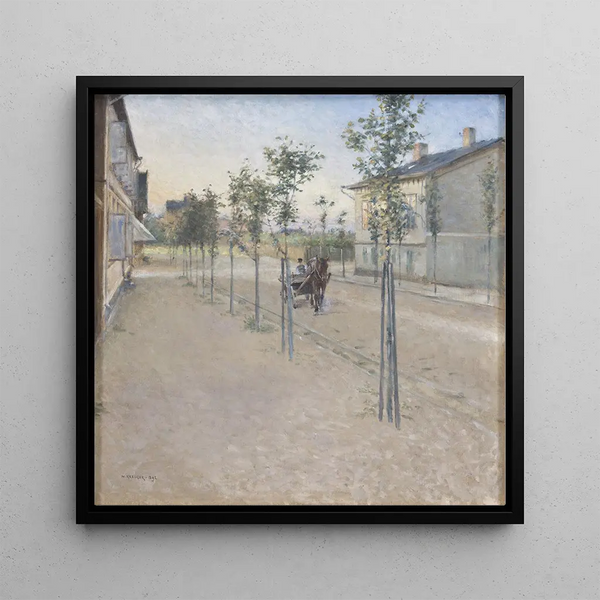 Soirée à Varberg - Nils Kreuger — framed artwork on a wall