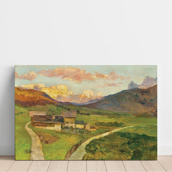 Reproduction of the painting Evening in the Sesto Valley (Kreuzberg Pass) - Marie Egner