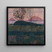 Sunset Painting - Egon Schiele — framed artwork on a wall