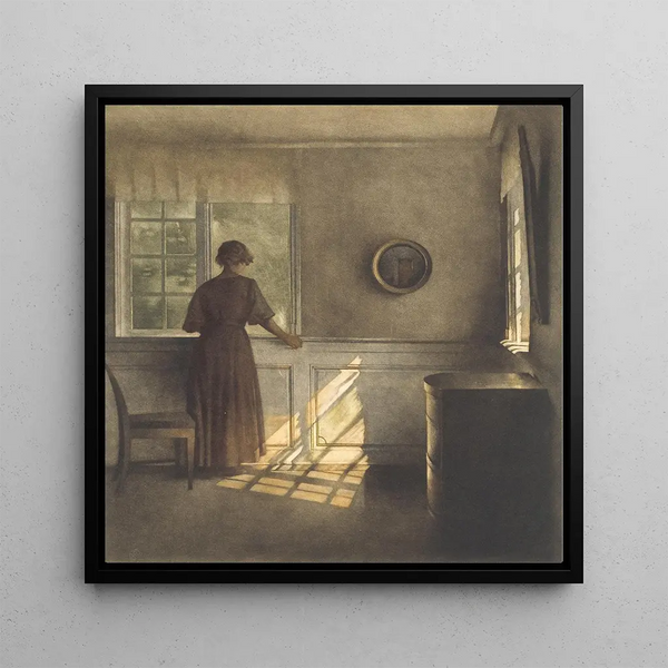 Morning Sun Painting - Peter Ilsted — framed artwork on a wall