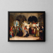 La fête de la réjouissance de la Loi à la synagogue de Livourne en Italie - Solomon Alexander Hart — framed artwork on a wall