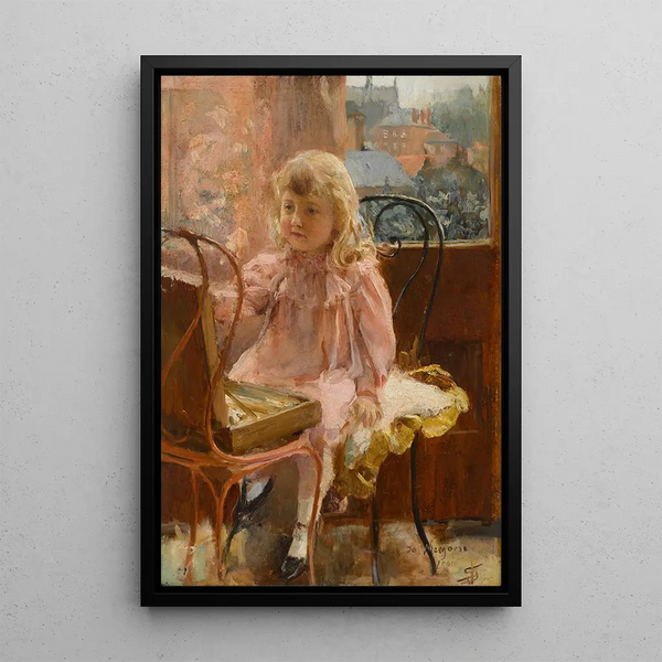 Portrait of Jo Marjorie Leoni - Solomon Joseph Solomon — framed artwork on a wall