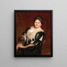 Portrait of Blanche Marchesi De Castrone - Solomon Joseph Solomon — framed artwork on a wall
