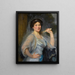 Portrait painting of Gertrude Salaman, the artist's niece - Solomon Joseph Solomon — framed artwork on a wall