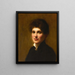 Portrait of Henrietta Lowy Solomon, the artist's sister - Solomon Joseph Solomon — framed artwork on a wall