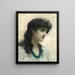 Portrait of a Lady - Solomon Joseph Solomon — framed artwork on a wall