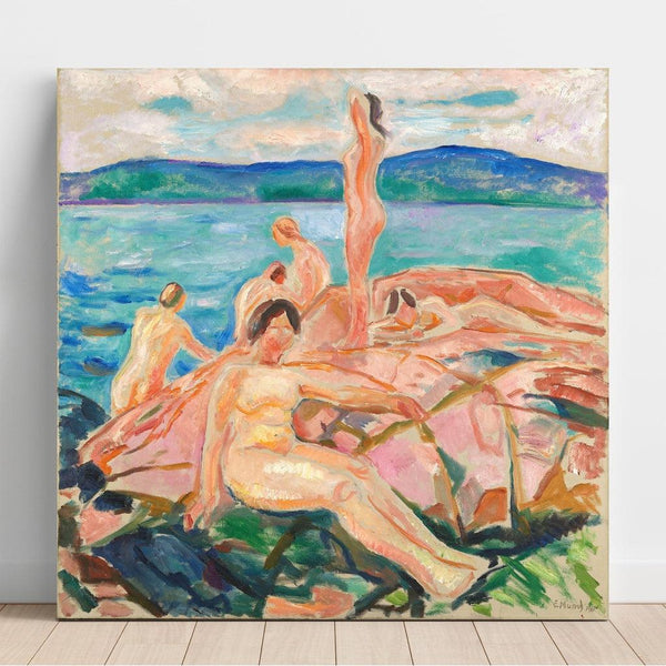 Reproduction of the painting Summer Solstice Painting - Edvard Munch