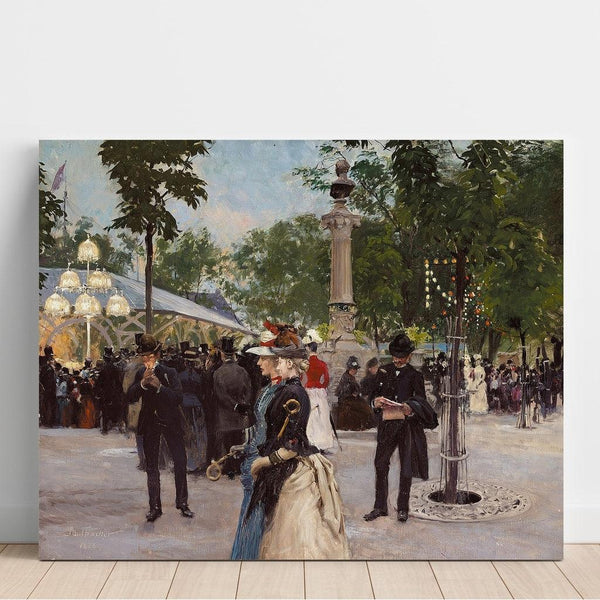 Reproduction of the painting Sommeraften i Tivoli (1888) - Paul Fischer