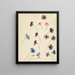 Blueberries Painting - Sophia Louise Crownfield — framed artwork on a wall