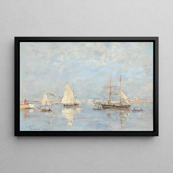 Saint-Vaast-la-Hougue boat departure - Eugène Boudin | Art print