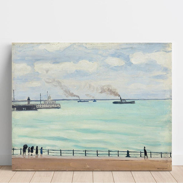Reproduction of the painting of Departure from Boulogne port - Albert Marquet