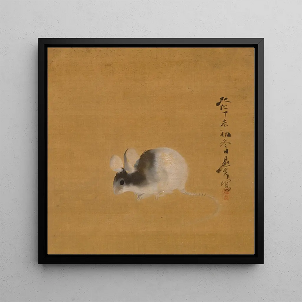 Mouse - Shibata Zeshin — framed artwork on a wall