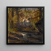Forest undergrowth with a soul in the distance - Henri — framed artwork on a wall