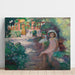Reproduction of the painting Under the mimosas (the artist's girls) - Arnold Peter