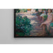 Reproduction of the painting Under the mimosas (the artist's girls) - Arnold Peter