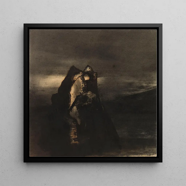 Swiss Souvenir Painting - Victor Hugo — framed artwork on a wall