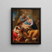 Adoration of the Shepherds - Spanish School — framed artwork on a wall